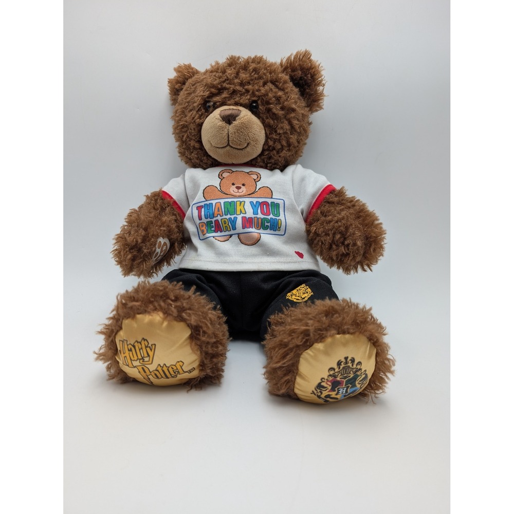 Build-A-Bear Harry Potter Plush  Brown Hogwarts Bear Hufflepuff Pants